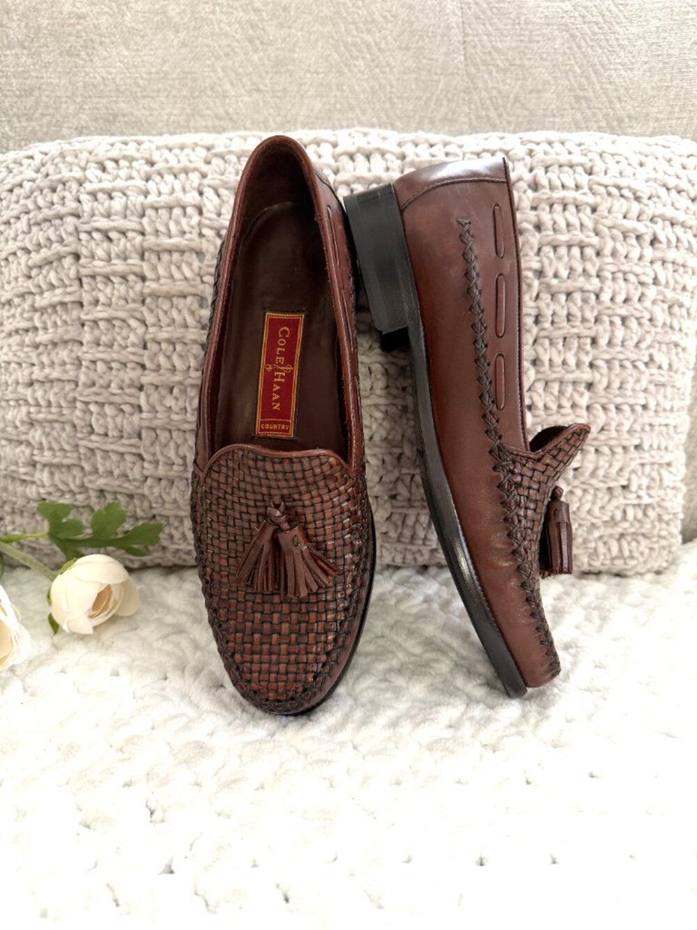 NEW Cole Haan Country Tassel Loafers (Brown) 6.5 - Picture 6 of 11